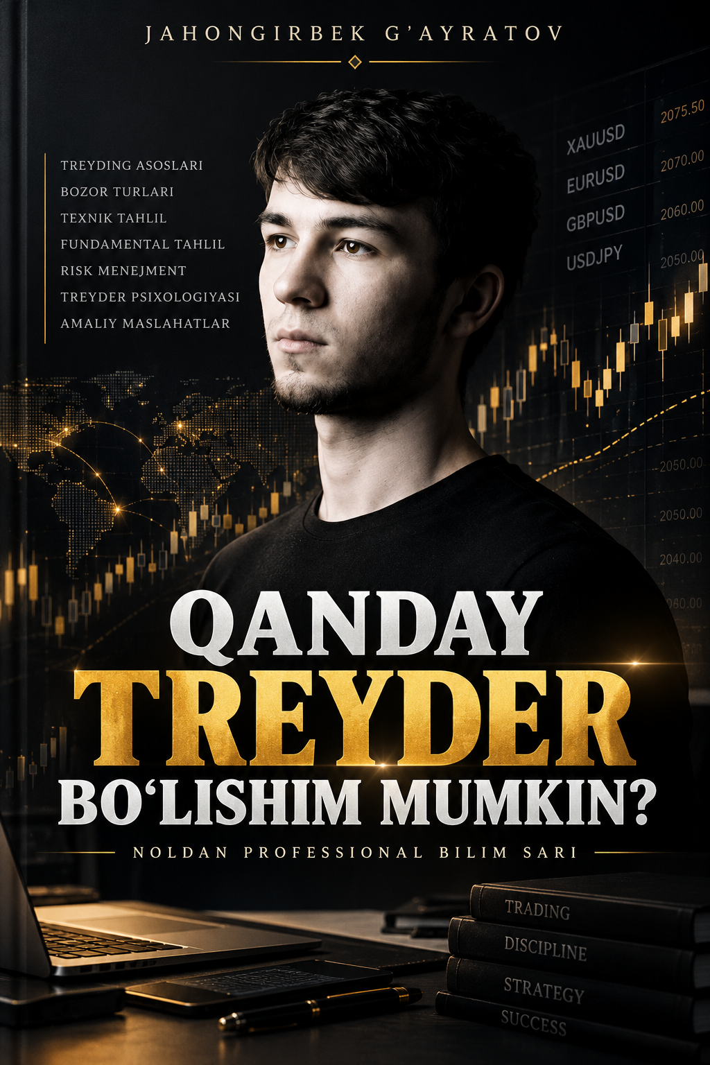 Qanday treyder bo‘lishim mumkin? — Jahongirbek G‘ayratov kitobi muqovasi